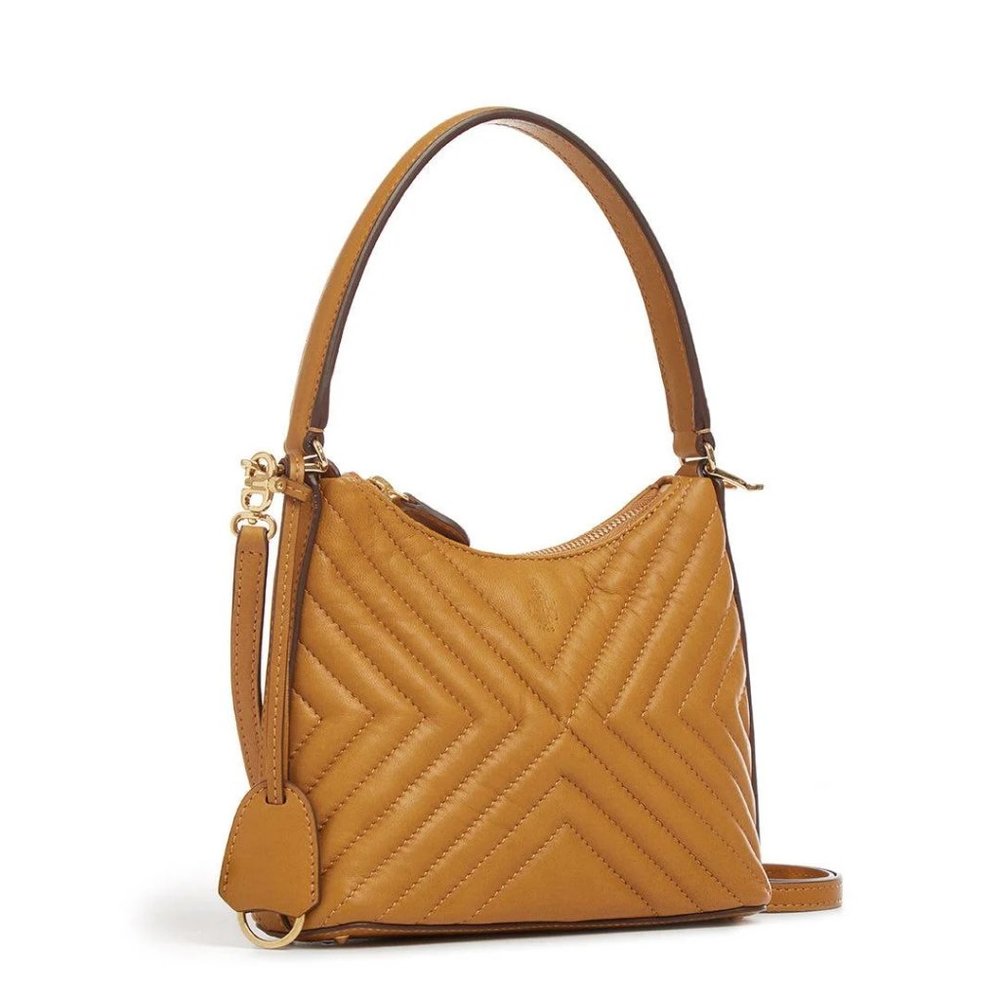 NWOT New Mark Cross Murphy Zip Quilted Shoulder Bag